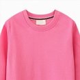 thumbnail image 4 of TOWED22 Toddler Boy Girls Long Sleeve Shirt Baby Boys Crewneck Sweatshirt Solid Color Soft Cotton Pullover Clothes(Pink,2 Y), 4 of 4