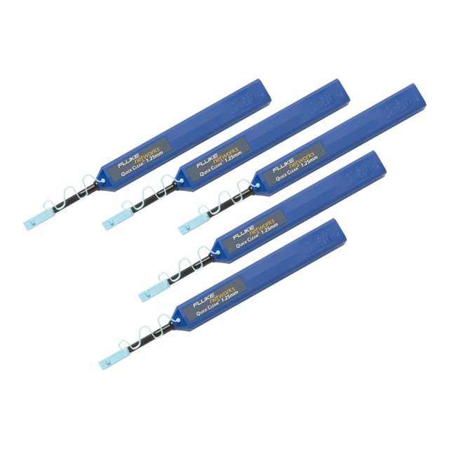 Fluke Networks Quick Clean Cleaner 1.25 Mm Fiber, Lc And Mu, 5 Pack - For Fiber Optic - Anti-static