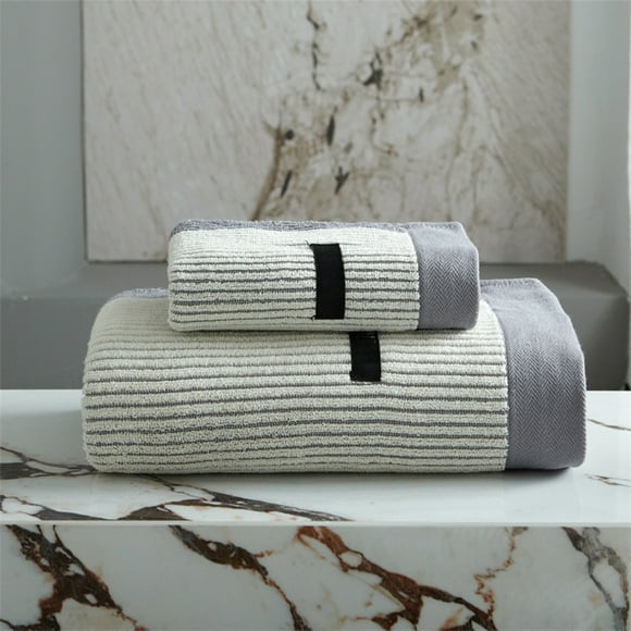 Bath Towel Set, Washcloth, Soft Absorbent Towels for Bathing, Quick Dry, 2-Piece Set