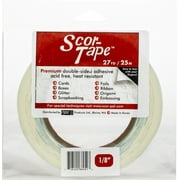 Scor Pal Scor Tape Dbl Side Adhesive 1/8" 27yd