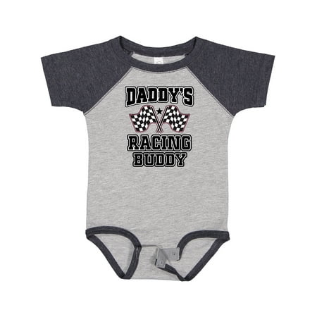 

Inktastic Racing Buddy Girls Car Flags Gift Baby Girl Bodysuit