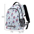 thumbnail image 2 of FORMRS Unisex Backpack Elementary School Travel Bookbag with Reflective Stripes, Blue Ice Hockey, 2 of 7