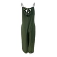 thumbnail image 3 of Cenuakty Women’s Long Jumpsuit, Casual Spaghetti Strap Solid Color Wide Leg Romper Pants Baggy Overalls, 3 of 4