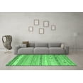thumbnail image 3 of Ahgly Company Indoor Square Southwestern Emerald Green Country Area Rugs, 4' Square, 3 of 4