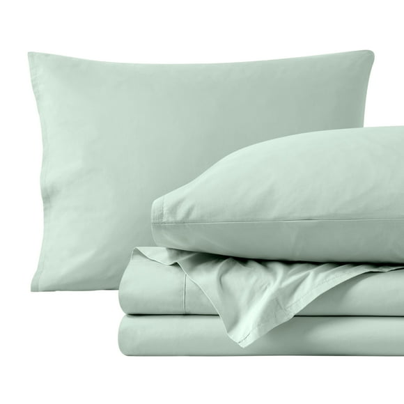 Organic Percale Sheet Set - 300 Thread Count - 100% Organic Cotton - Twin, Willow