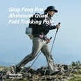 thumbnail image 4 of Naturehike, Alumimum Lightweight  Trekking Poles, Quad Fold Hiking Poles with EVA Grip, Quick Lock Collapsible Walking Poles, Walking Sticks for Men&Women, Tungsten steel pole tip, 1 Trekking pole., 4 of 19