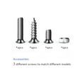 thumbnail image 7 of JWQI 4PCS Universal DIY License Plate Bolts, License Plate Bolts Decorative Kit with 3 Size of Screws, Car Truck Motorcycle License Plate Frames Bolts Fasteners,  For White Dog Paw Shape, Black, 7 of 7