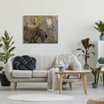 thumbnail image 3 of Stupell Industries Moose in Fall Foliage Animals & Insects Painting Gallery Wrapped Canvas Art Print Wall Art, 40 x 30, 3 of 8