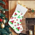 thumbnail image 3 of SKYSONIC Strawberry Christmas Stocking Personalized Large Candy Stocking Hanging Gift Xmas Stockings Decoration for Family Holiday Party Ornaments Decor Fireplace, 3 of 7
