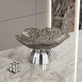 thumbnail image 4 of Elevated Pedestal Clear Plastic Fruit Serving Bowl, Raised Base Decorative Dessert Display Tray, Multipurpose Snack Holder for Home Dining Table Wedding Banquet, 4 of 5