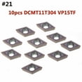 thumbnail image 1 of 10Pcs 40 Types Cnc Carbide Tips Inserts Blade Cutter Lathe Turning Tool + Box Tu, 1 of 6