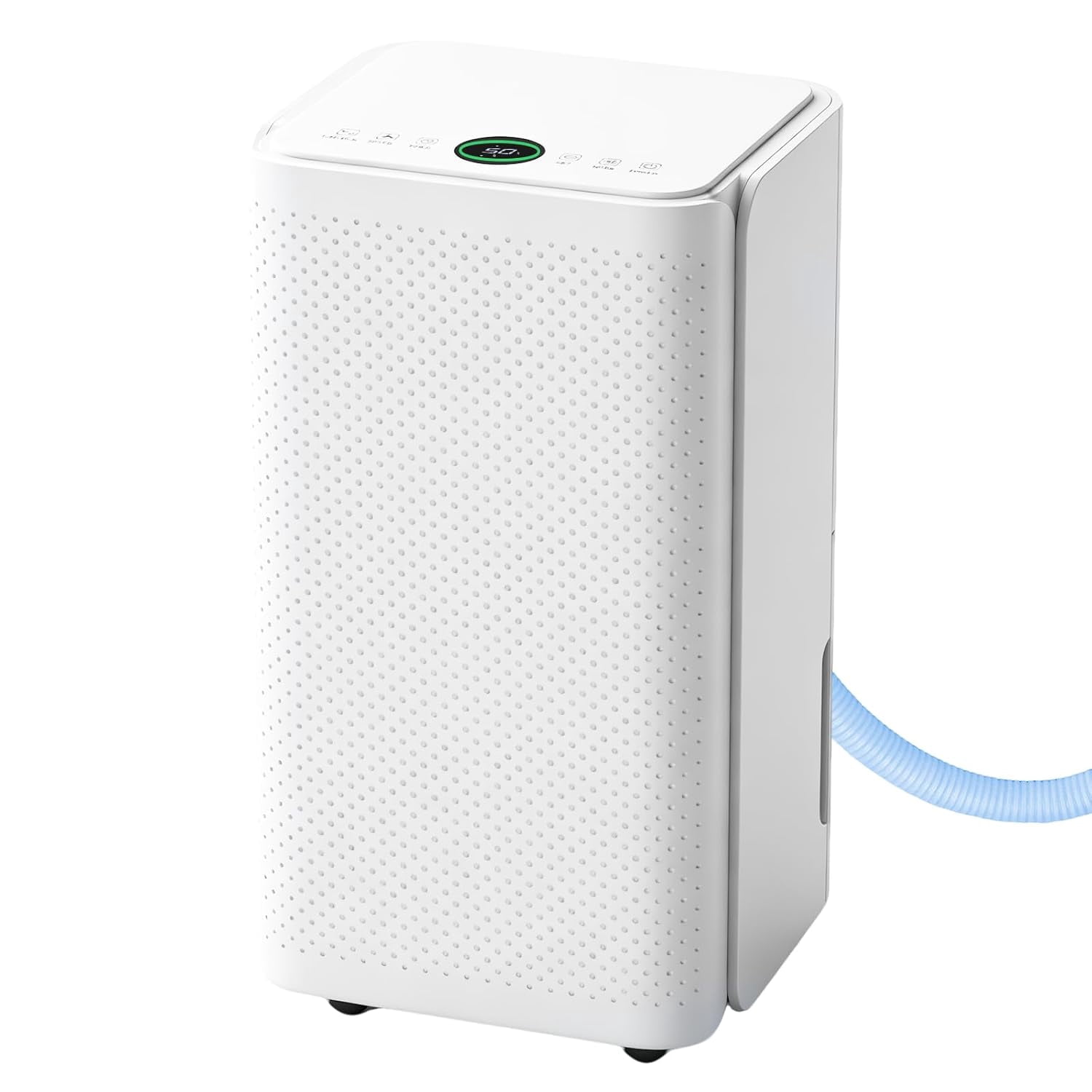 30-Pint Dehumidifier with Drain Hose for 2,000 Sq Ft Basements, 0.53 Gallon Tank, 38dB Quiet Operation, Smart Humidity Control for Whole Home, Bedroom & Bathroom