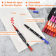 thumbnail image 2 of 144 Colores Plumones Doble Punta Pencil Marcadores A Base De Agua Malubero Multicolor, 2 of 5