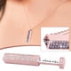 thumbnail image 1 of Xihbxyly Almacén de liquidación Collar de diamantes de doble capa con colgante tridimensional retráctil, 1 of 6