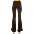 thumbnail image 3 of Women's Plus Size High Waisted Palazzo Pants Soft Stretch Print and Solid Flare Leggings, 3 of 5