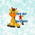 thumbnail image 4 of Inktastic 1st Birthday Giraffe Boys or Girls Baby Bodysuit, 4 of 5