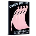 thumbnail image 1 of Odeon Follies Vintage Poster (artist: Seneca) Italy (12x18 Gallery Wrapped Stretched Canvas), 1 of 1