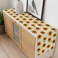 thumbnail image 4 of Beige Sunflowers Fall Table Runner - 90 Inch Long, Kitchen Dining Table Runner Dresser Scarves, Thanksgiving Botanical Floral Farmhouse Decor for Coffee Tables Wedding Party Banquet, 4 of 8
