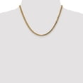 thumbnail image 2 of Real 14kt Yellow Gold 3.7mm Semi-Solid Franco Chain; 18 inch; Lobster (Fancy) Clasp; for Adults and Teens; for Women and Men, 2 of 5