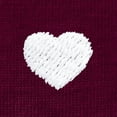 thumbnail image 2 of Dalix Lil Heart Midweight Cotton Short Sleeve Summer Tee Mens in Maroon M Medium, 2 of 5