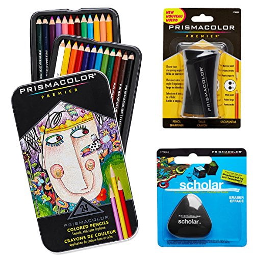 Prismacolor Quality Art Set Premier Colored Pencils 24 Pack, Premier