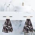 thumbnail image 7 of 1 Pcs Hanging Towels, Dish Towels Skull Pink Elements Absorbent Hand Towels with Hanging Loop Washcloth for Bathroom Kitchen, 7 of 7