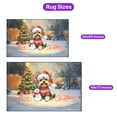 thumbnail image 5 of Merry Christmas Woofmas Xmas Noel Yorkshire Terrier Santa Snowman Indoor Rug Yorkie Dog Lover Gifts Carpet Living Bed Room Sofa Home Decor - 13016, 5 of 5