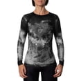 thumbnail image 2 of Raven Fightwear Women's The Gorgon Medusa BJJ Rash Guard MMA Black Edition, 2 of 3