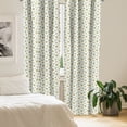 thumbnail image 3 of Ambesonne Abstract Window Curtains, Atomic Pastel Ornaments, Each 28" W x 95" L, Khaki Turquoise Ivory, 3 of 5