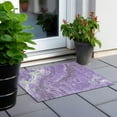 thumbnail image 6 of Addison Rugs Chantille Indoor/Outdoor Transitional Abstract Purple Washable Rectangle Rug, 1'8" x 2'6", 6 of 6
