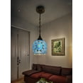 thumbnail image 4 of Angora Bennet Turkish Light - Blue | Mosaic Glass Turkish Hanging Chandelier Lamp for Home (26.38"), 4 of 5
