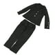 thumbnail image 2 of Conjunto de traje de negocios para mujer, chaqueta, pantalones, corte ajustado, cómodo, transpirable, color sólido, para oficina, negro, XL, 2 of 15