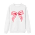 thumbnail image 3 of Mode Décontractée pour Femmes, Chandail à Capuche Imprimé Nœud, Col Rond, Manches Longues, Chandail à Capuche à Fermeture à Glissière, Veste à Fermeture Éclair Complète, Chemise Doublée Athlétique pour Femmes, Haut Tricoté pour Femmes Grande Taille, 3 of 3