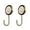 Seashell White–Pack of 2, variant on ABCISI Decorative Wall Hook, Solid Brass Self-Adhesive Hole Free Wall Mount, Shining Gold Fancy Hook (Blossom Pink–Pack of 2)