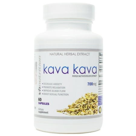 Kava Kava | 700mg Capsules | Piper Methysticum Extract | 60 Day (Best Kava Kava Extract)