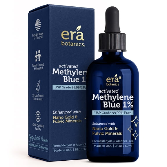 Methylene Blue Drops Pharmaceutical Grade 99.99% Pure Methylene Blue Drops - 2oz