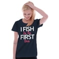thumbnail image 3 of Fishing Girls Cute Flirty First Date Womens Slim Fit Graphic Tee Brisco Brands L, 3 of 5