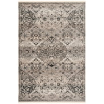 SAFAVIEH Vintage Persian Anson Floral Geometric Polyester Area Rug, Grey, 3' x 5'