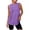 Purple, variant on Vivianyo HD Women's Sleeveless Side Slit Tank Top, Curved Hem Casual Tunic for Women, Women's Black, Sizes S-2XL