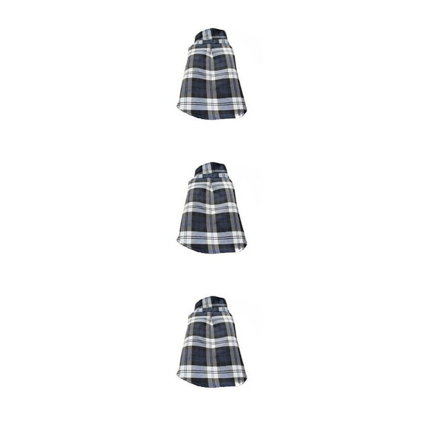 Billuyoard Camisa a cuadros para mascotas, suministros suaves para mascotas pequeñas, chaleco a rayas para cachorros, camisetas para perros, ropa flexible Type1 NO1 Billuyoard CBP353436
