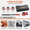thumbnail image 3 of Manual Ratcheting Pipe Threader Set - 3PCS NPT Dies (1/2", 3/4", 1"), Portable Threading Kit for Galvanized, Aluminum, Iron Pipes, 3 of 11