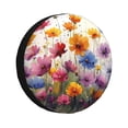 thumbnail image 1 of Balery Colorful Wildflower Meadow Cubiertas para Neumáticos - Protector Resistente para Neumáticos de Camioneta, SUV, Remolque, Camper y RV-14 inch, 1 of 6