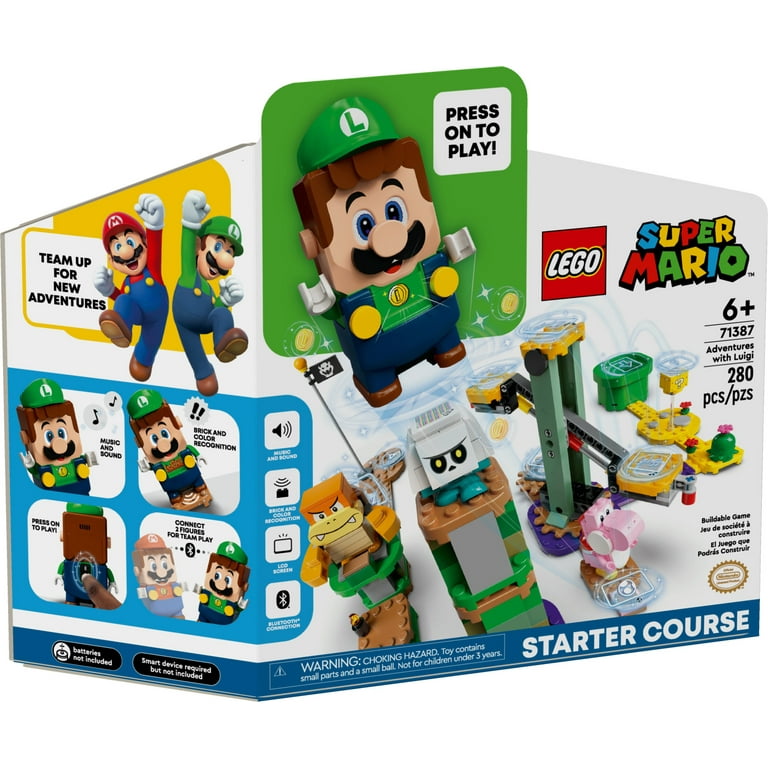 LEGO Super Mario Adventures with Luigi Starter Course 71387 Toy for Kids,  Interactive Figure and Buildable Game with Pink Yoshi, Birthday Gift for  Super Mario Bros. Fans, Girls & Boys Gifts Age