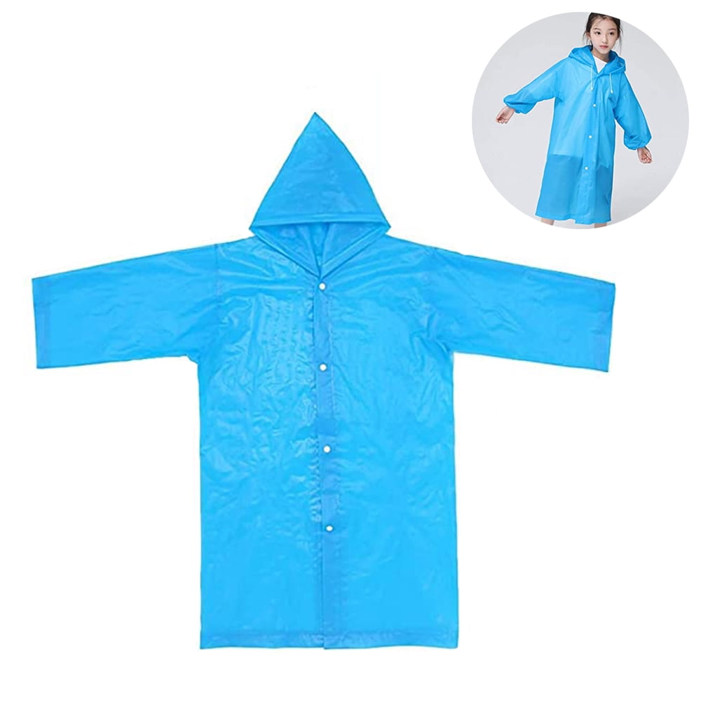 Elufly Kids Stars Raincoat Rain Jacket Poncho for Girls Boys Childrens 
