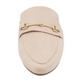 thumbnail image 5 of Women Flat Mules Pointed Toe Slip On Slides Buckle Detail Backless Loafers Comfortable Casual Shoes, 5 of 7