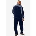 thumbnail image 2 of KingSize Men's Big & Tall Colorblock Velour Tracksuit, 2 of 6