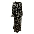 thumbnail image 3 of Hijaz Black and Gold Women's Modest Modern Abaya Maxi Party Dress-XXL, 3 of 5