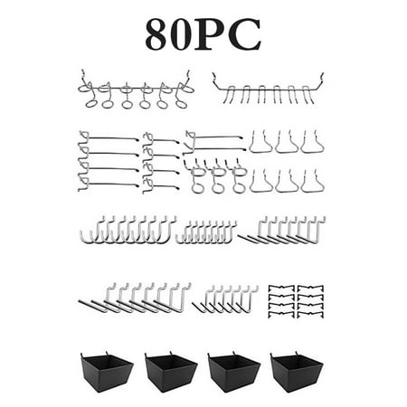 

Assorted Peg Hooks Garage Kitchen Warehouse Store Wall Holders Organizer Storage Hanger Assortment Organization