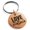 Rose, variant on Stainless Steel Love the Here and Now Engraved Small Medallion Circle Charm Keychain Keyring