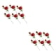thumbnail image 2 of Rama de flor falsa Bearachild 6 piezas colorida adorno Rojo, 2 of 6